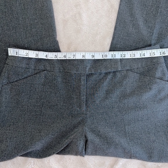 Laundry by Shelli Segal Gray Pin Stripe Bootcut Wide Leg Dress Pants Slacks-Sz 8 - Picture 10 of 10